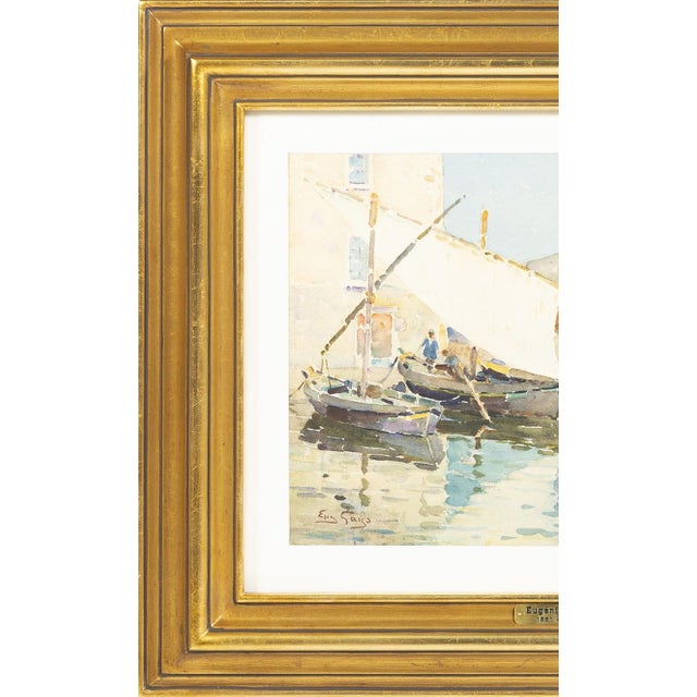 Eugênio Gays, Seascape, Watercolor on Paper For Sale - Image 3 of 8