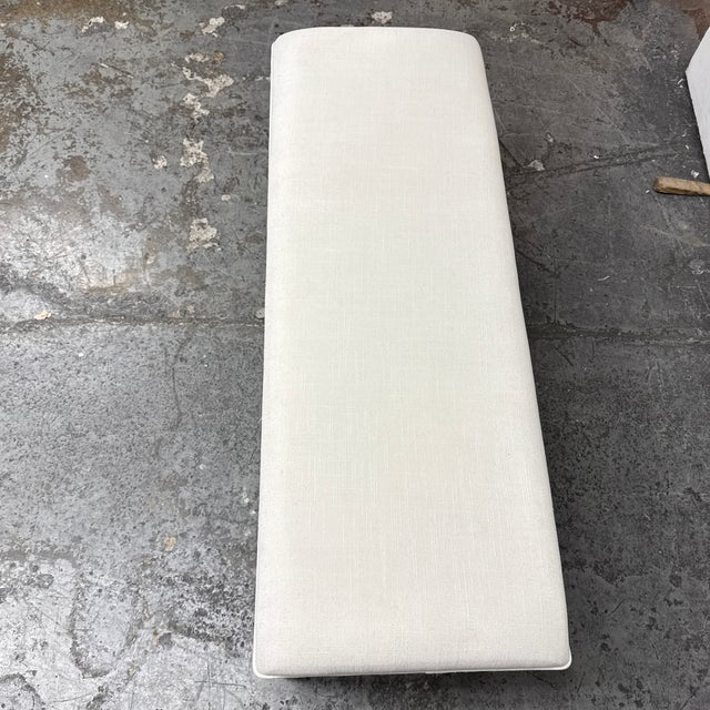 Ivory Frontgate Etienne Bench For Sale - Image 8 of 12