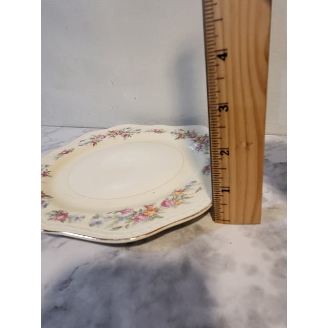 White Vintage Homer Laughlin Square Salad Plates "Countess" - Set of 4 For Sale - Image 8 of 10
