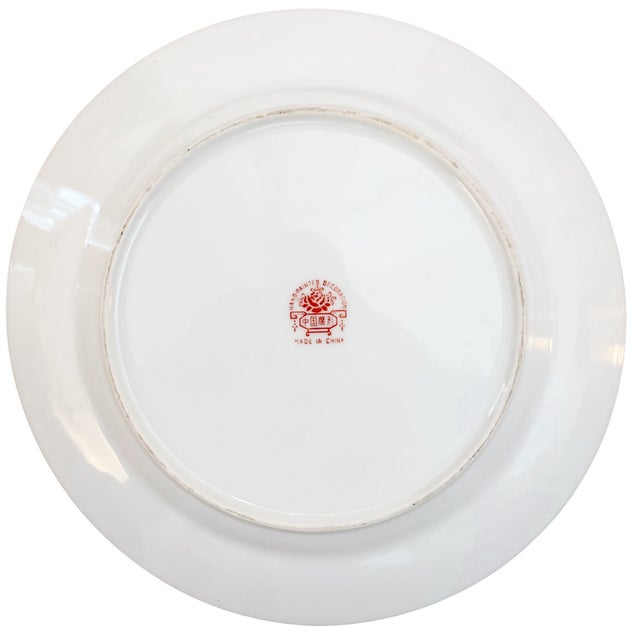 Mid 20th Century Chinese Famille Rose Canton Plates - Set of 12 For Sale In San Diego - Image 6 of 7