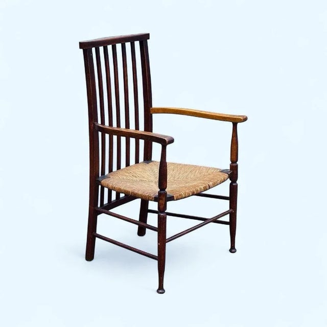 Arts and Crafts Armchair by Morris & Co for Liberty of London For Sale - Image 6 of 6