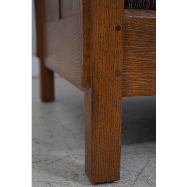 Stickley Mission Oak Arts & Crafts Loveseat For Sale - Image 12 of 18