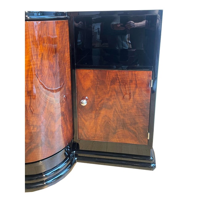 Art Deco Walnut Bar Cabinet, 1930 For Sale - Image 10 of 18