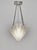 Muller Frères Muller Freres French Art Deco Pendant Chandelier Circa 1930 - Frosted Glass & Nickeled Bronze For Sale - Image 4 of 14