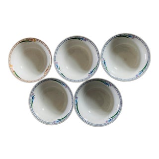 90's Fleur by Rorstrand Sweden Cereal / Salad Bowls S-5 For Sale