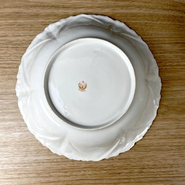 r.s. Prussia Roses and Daisies Berry Bowl Set of 5 - Antique Serving Pieces For Sale - Image 10 of 11