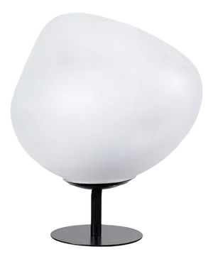 White Etched Murano Glass Table Lamp by Bottega Veneziana