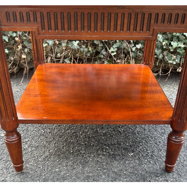 Vintage French Regency Cherry End Table For Sale In New York - Image 6 of 9