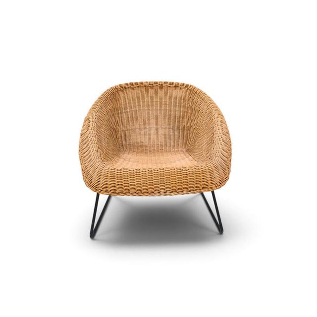 Wood French Wicker Armchairs, 1960s, Set of 2 For Sale - Image 7 of 9