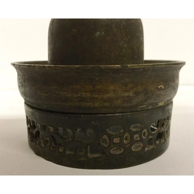 Purchased from Nepal in the early 1900�s this super unique bronze oil lantern will be a special piece for a collector of...