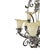 Mid 20th Century Mid 20th Century French Art Deco 9-Light Hand-Forged Wrought Iron Acanthus Chandelier For Sale - Image 5 of 18