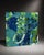 Abstract Late 20th Century Blue Teal Textured Elephant Oil Painting For Sale - Image 3 of 4