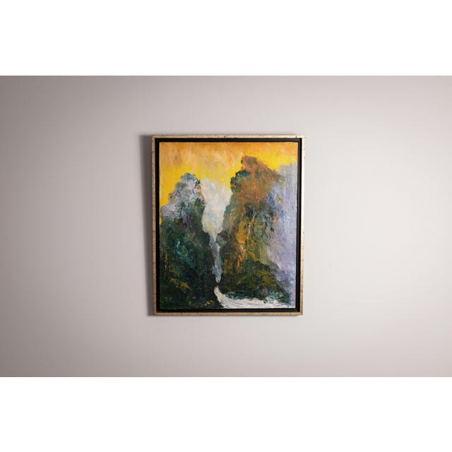 Abstract Landscape of Ancient China, 2001, Oil on Canvas For Sale - Image 12 of 12