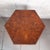 Hexagonal Tea Table with Pull-Out Tray in Walnut and Glass, 1960s For Sale - Image 9 of 14