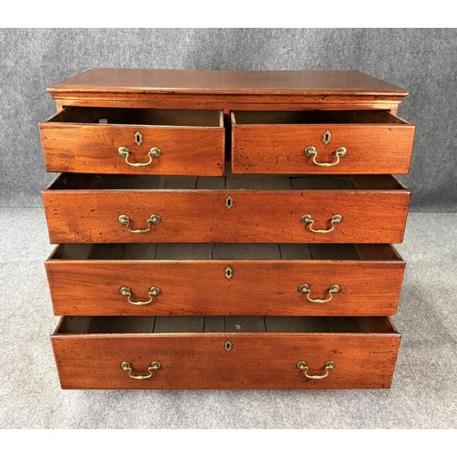 18th Century Solid Mahogany 5-Drawer Chest For Sale In Raleigh - Image 6 of 12