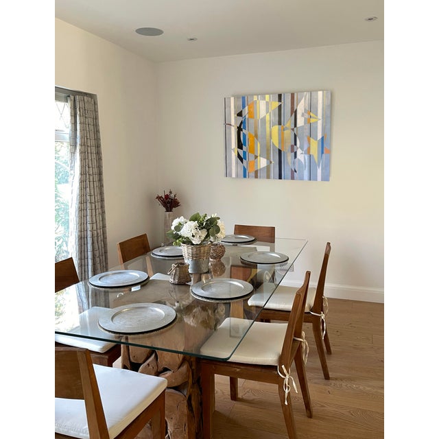 Interlocking shapes and lines turn Lorraine Benton’s abstract painting into a journey through geometric form. It’s...