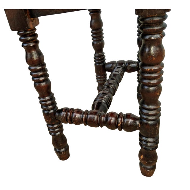 Timeless Grandeur: Antique Spanish Jacobean Revival Chairs (Pair) Make a bold, sophisticated statement with this striking...