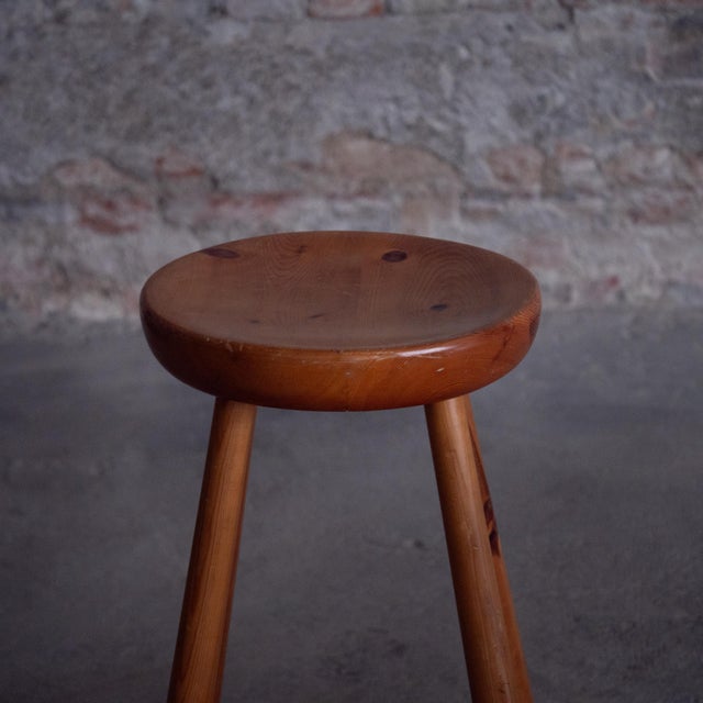 Wood High Stools, 1960s, Set of 2 For Sale - Image 7 of 14