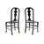 Antique Lacquered Chinoiserie Side Chairs, 1900, Set of 2 For Sale - Image 4 of 12