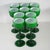 Green 1960s Carlo Moretti Italian Green Cased Glasses- Set of 36 For Sale - Image 8 of 15