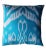 Contemporary Blue Ikat Decorative Pillow For Sale - Image 10 of 10