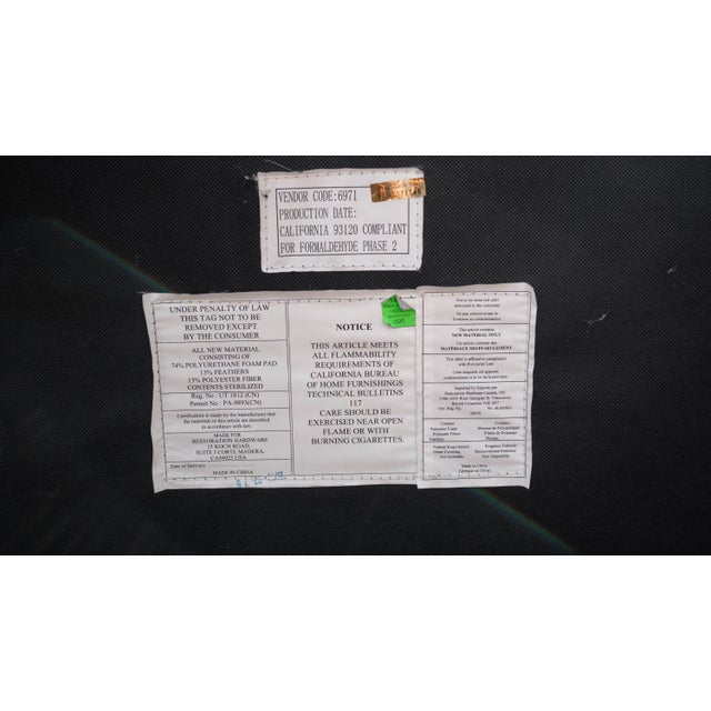 Restoration Hardware Distressed Leather Kensington 10ft Luxe Sofa For Sale - Image 17 of 17