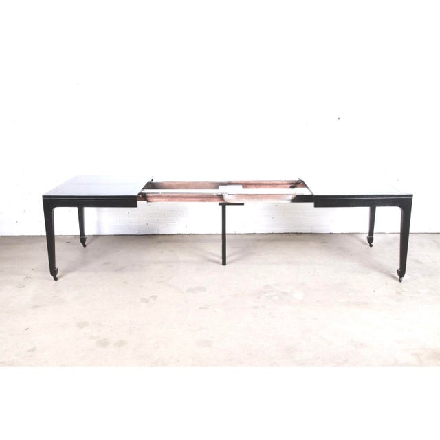 Michael Taylor Mid Century Baker Far East Dining Table For Sale - Image 4 of 7
