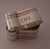 1930s pair of silverplate Art Deco napkins rings engraved me and you in French. Marked with French marks on the back. 2.5...