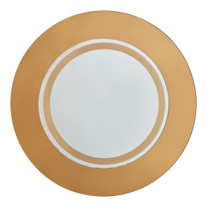 Italian Round Bronze Mirror, 1960s