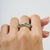 Hallmarked 925 Silver Natural 1.26 Ct Emerald & Diamond Wave Ring Size 7 For Sale - Image 9 of 13