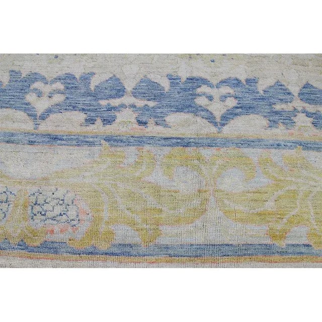 Handwoven Persian Oushak Area Rug 13’4″ X 19’7″ - For Sale In Dallas - Image 6 of 12