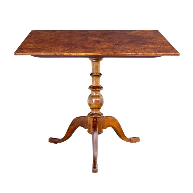 19th Century Swedish Alder Root Tilt Top Side Table, 1860 For Sale - Image 9 of 9