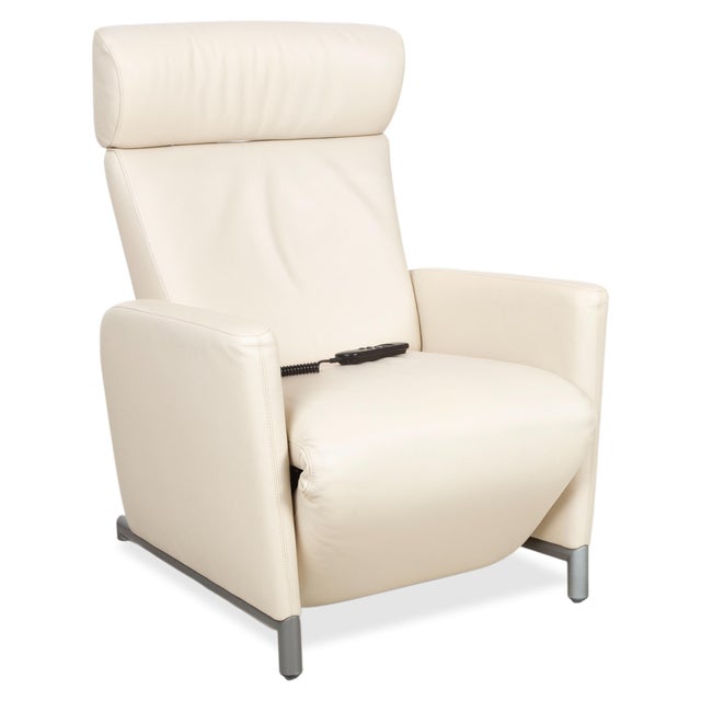 Modern Bico Lounge Chair in Cream Leather from Cor For Sale - Image 3 of 18