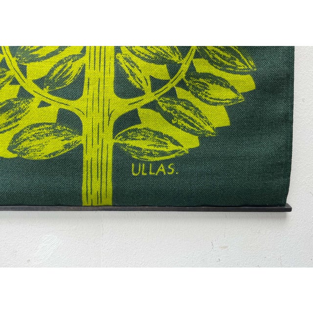 Mid-Century Modern Swedish Linen Wall Tapestry from Ulla Scheuer, 1960s For Sale - Image 18 of 18