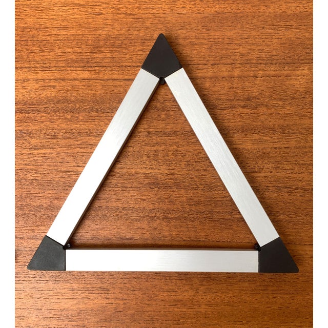 Danish Triangular Trivet Coasters by Jorgen Meldgaard for Menu, 1980s, Set of 3 For Sale - Image 15 of 18