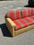 Vintage Fabric and Seagrass Sectional Sofa For Sale - Image 10 of 13