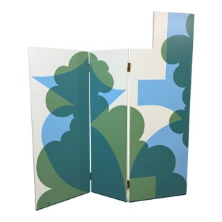 Giacomo Balla for Cassina Paravento Balla Three Panel Screen For Sale