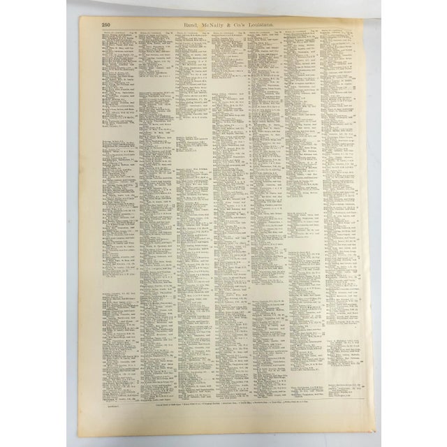 Pink 19th Century Colored Lithograph Print of New Orleans From Rand McNally For Sale - Image 8 of 10