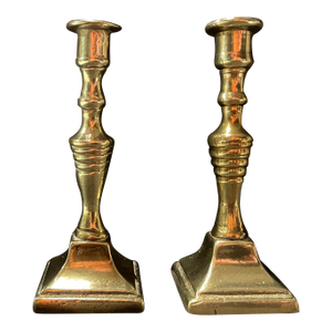 Pair of Antique Brass Tapersticks