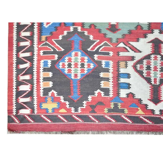 Early 20th Century Kuba Kilim Rug For Sale - Image 10 of 13