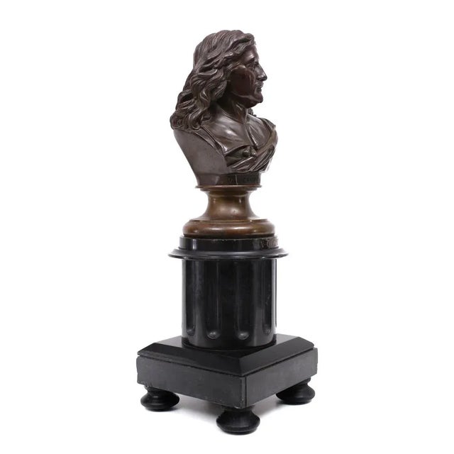 Bronze Bust of Jacob Van Campen by Jacques Elion, 1850s For Sale - Image 3 of 11