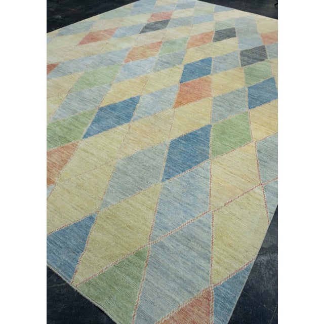 Turkish Turkish Oushak Rug 10' x 14'3" #18657 For Sale - Image 3 of 8