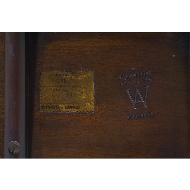 1980s Pair Kittinger Wa-1010 Colonial Williamsburg Pedestal Tables For Sale - Image 14 of 14