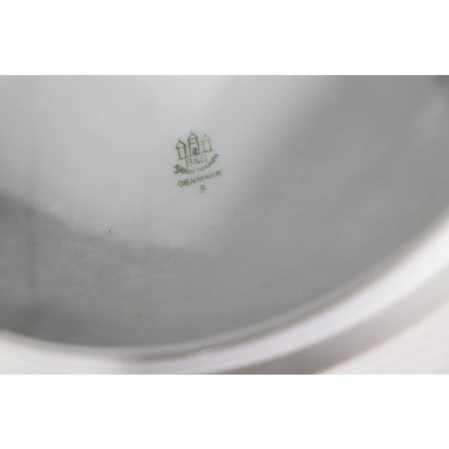 2 Bing & Grondahl Covered Serving Pieces in the Blue and White Butterfly Pattern For Sale - Image 11 of 12