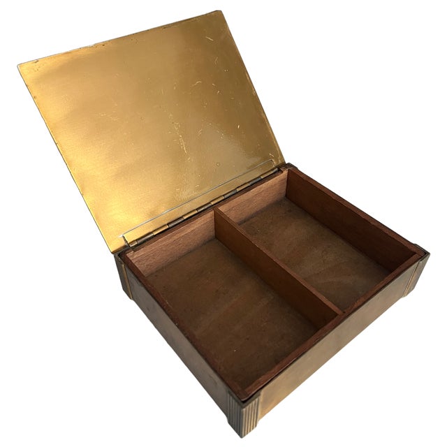 A rare and important piece of American decorative arts history. This is the "Bacchus" cigarette box designed by the...
