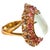 Bochic "Orient" Aqua, Tanzanite & Tourmaline Cluster Ring Set 18K Gold & Silver For Sale - Image 15 of 18