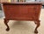 Chippendale-Style Executive Desk With Carved Ball-and-Claw Feet and Glass-Protected Top For Sale - Image 9 of 12