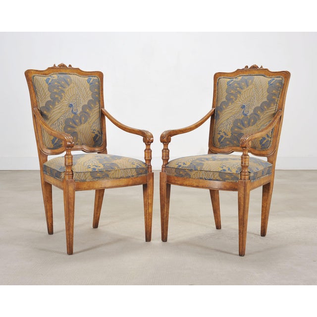 Set of Ten Minton-Spidell Rizzoli Regency Style Dining Armchairs For Sale In Sacramento - Image 6 of 18
