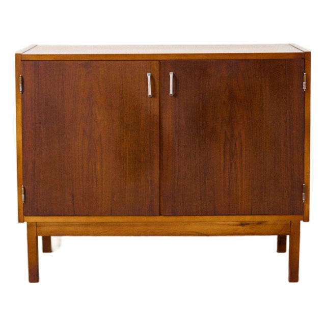 Small Vintage Walnut Commode, 1970s For Sale