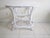 1990s White Bamboo Dining Room Table Base No Glass Top Coastal Style For Sale - Image 10 of 12